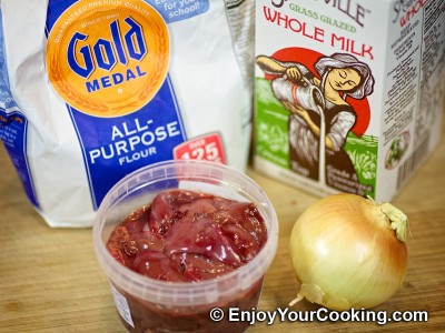 Fried Chicken Liver with Onions Recipe: Step 1