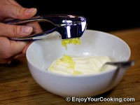 Peel and press garlic