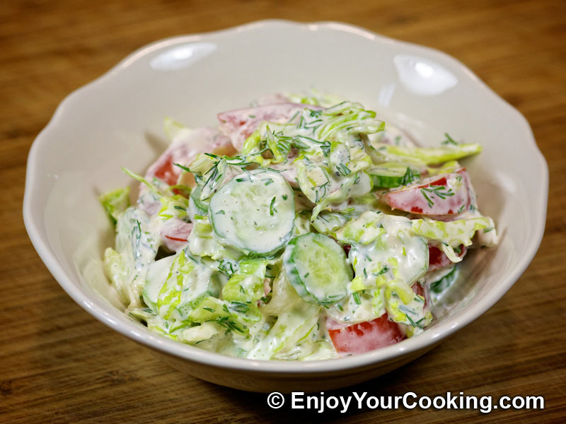 Lettuce Salad With Mayonnaise