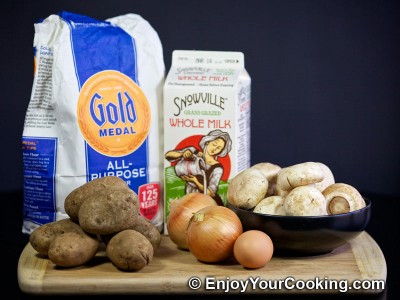 Potato and Mushroom Stuffed Dumplings Recipe: Step 1