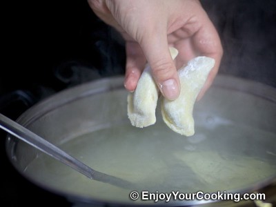 Potato and Mushroom Stuffed Dumplings Recipe: Step 14