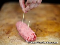 Veal Rolls with Feta Cheese, Garlic and Olives Recipe: Step 8f