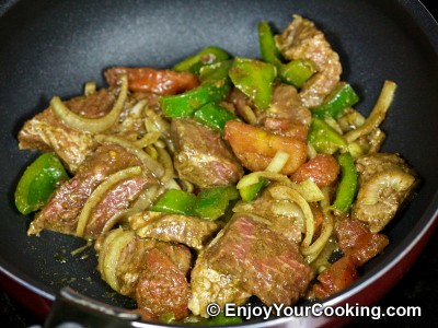 Beef Gyros with Vegetables and Spices Recipe: Step 11