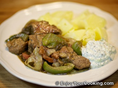 Beef Gyros with Vegetables and Spices Recipe: Step 12