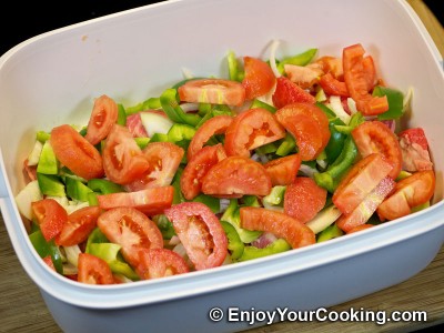 Beef Gyros with Vegetables and Spices Recipe: Step 5