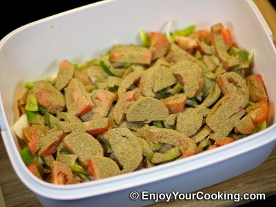 Beef Gyros with Vegetables and Spices Recipe: Step 6