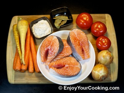 Fish with Vegetables Recipe: Step 1