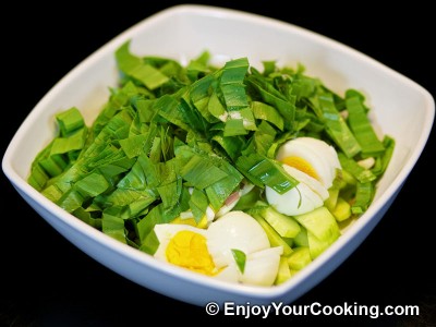 Ramps Spring Salad with Eggs and Cucumbers Recipe: Step 5