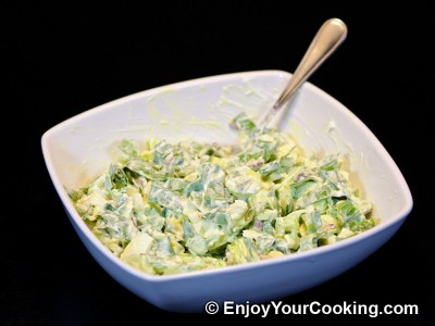 Ramps Spring Salad with Eggs and Cucumbers Recipe: Step 7