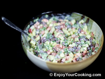 Bean, Cucumber and Bell Pepper Salad Recipe: Step 10