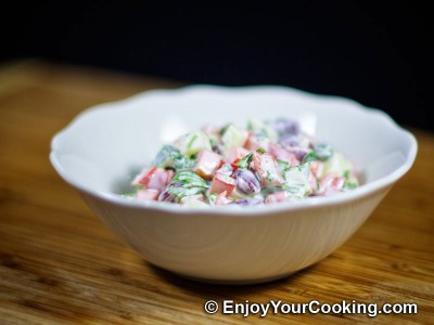 Bean, Cucumber and Bell Pepper Salad Recipe: Step 11