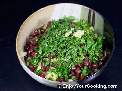 Bean, Cucumber and Bell Pepper Salad Recipe: Step 8