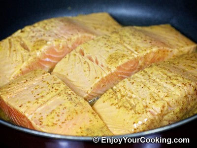 Salmon in Mustard, Lemon Juice and Soy Sauce Marinade Recipe: Step 10