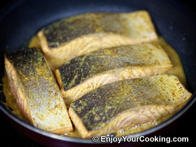 Salmon in Mustard, Lemon Juice and Soy Sauce Marinade Recipe: Step 11