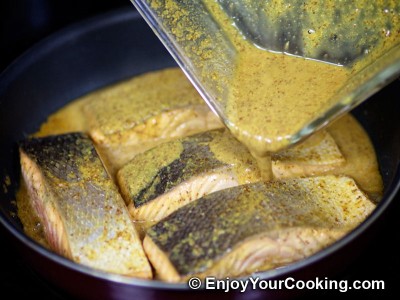 Salmon in Mustard, Lemon Juice and Soy Sauce Marinade Recipe: Step 12