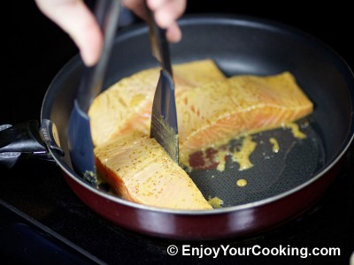 Salmon in Mustard, Lemon Juice and Soy Sauce Marinade Recipe: Step 9