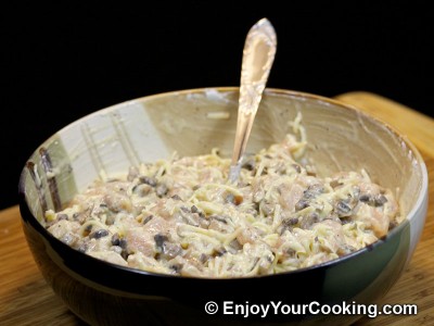 Chicken Cutlets with Mushroom and Cheese Recipe: Step 12
