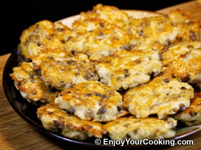 Chicken Cutlets with Mushroom and Cheese Recipe: Step 16