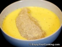 Dip it into egg and milk mix again