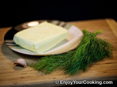 Herb Butter with Dill and Garlic Recipe: Step 1