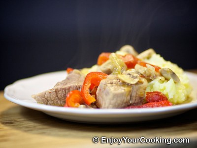 Meat Stew with Beer, Mushrooms and Vegetables Recipe: Step 10