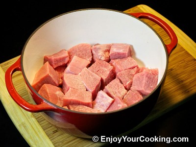 Meat Stew with Beer, Mushrooms and Vegetables Recipe: Step 2