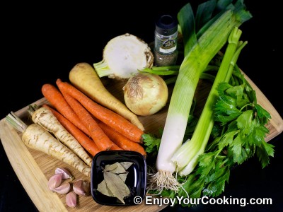 How to Make Vegetable Broth Recipe: Step 1