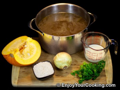 Pumpkin and Rice Soup Puree Recipe: Step 1