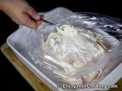 Whole Roasted Chicken with Mayo and Garlic Recipe: Step 5