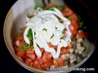Tomato and Chicken Salad Recipe: Step 7