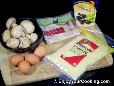 Chicken and Mushroom Salad Recipe: Step 1
