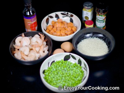 Fried Rice with Shrimps Recipe: Step 1