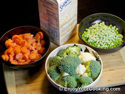 Vegetables with Cream Recipe: Step 1