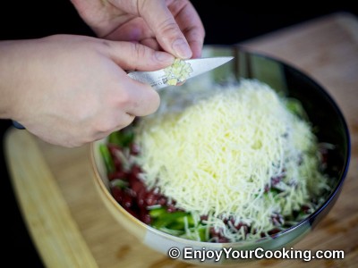 Crab Sticks, Beans, Tomato, Bell Pepper and Cheese Salad Recipe: Step 6