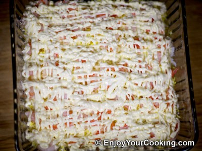 Shrimp, Egg and Potato Layered Salad Recipe: Step 15