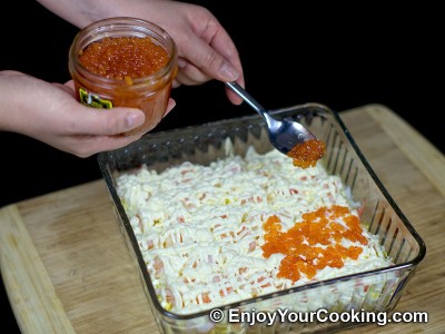 Shrimp, Egg and Potato Layered Salad Recipe: Step 16