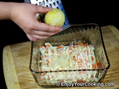 Shrimp, Egg and Potato Layered Salad Recipe: Step 9