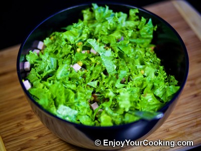 Ham, Pineapple and Peas Salad Recipe: Step 6