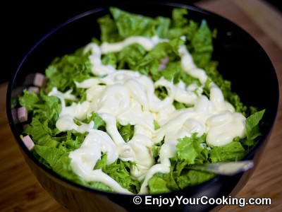 Ham, Pineapple and Peas Salad Recipe: Step 7