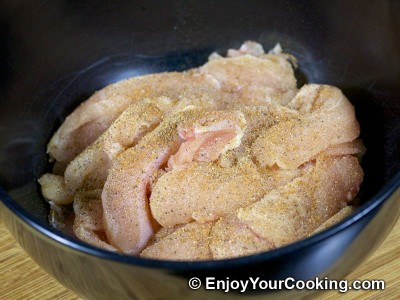 Mushroom and Carrots Stuffed Chicken Casserole Recipe: Step 3