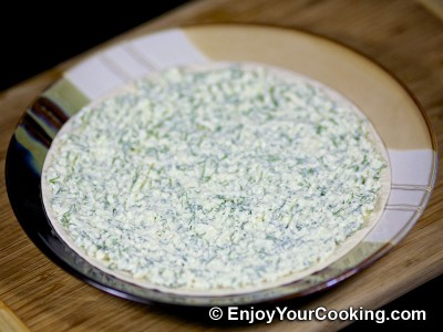 Tortilla Rolls with Fresh Cheese and Garlic Recipe: Step 7