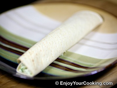Tortilla Rolls with Fresh Cheese and Garlic Recipe: Step 9