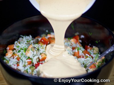 Shrimps, Mushroom and Rice Salad  Recipe: Step 12