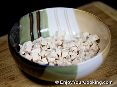 Chicken, Prunes and Cucumber Salad Recipe: Step 3