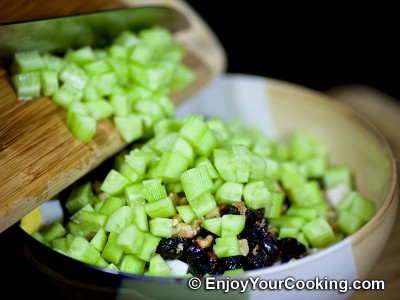 Chicken, Prunes and Cucumber Salad Recipe: Step 7