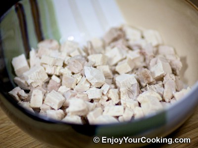 Chicken Salad with Cucumbers and Korean Style Carrots Recipe: Step 3
