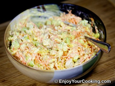 Chicken Salad with Cucumbers and Korean Style Carrots Recipe: Step 9