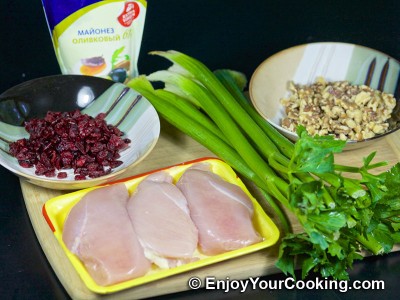 Walnut Cranberry Chicken Salad Recipe: Step 1