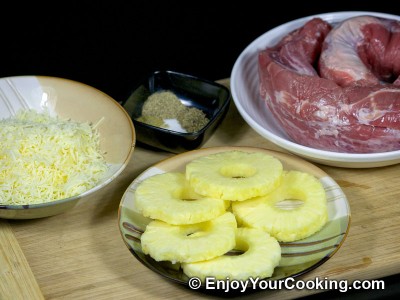 Pineapple Stuffed Pork Pockets Recipe: Step 1