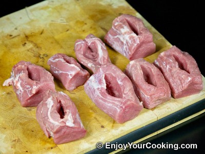 Pineapple Stuffed Pork Pockets Recipe: Step 2